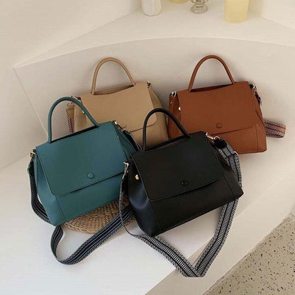 PU Leather Women Handbag High Winter Shoulder Crossbody Bag Travel Lady Blue Bag