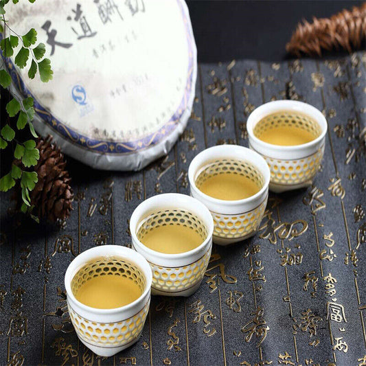 Fuding Authentic High Mountain White Tea Chinese Peony King White Tea Cake 300g