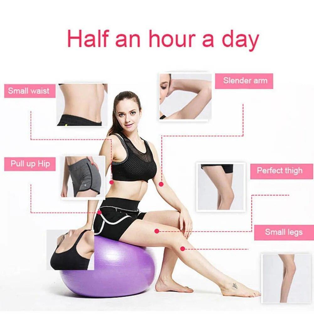 Yoga Ball Exercise Anti Burst Fitness Balance Workout Stability US 75''-85''