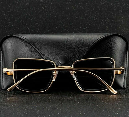 Vintage Steampunk Sunglasses Men Retro Metal Square Eyewear Trendy Women Shades