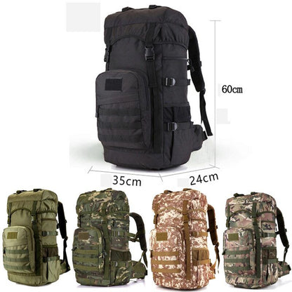 50L Large Capacity Tactics Backpack Nylon Army Bag Hike Travel Backpacks