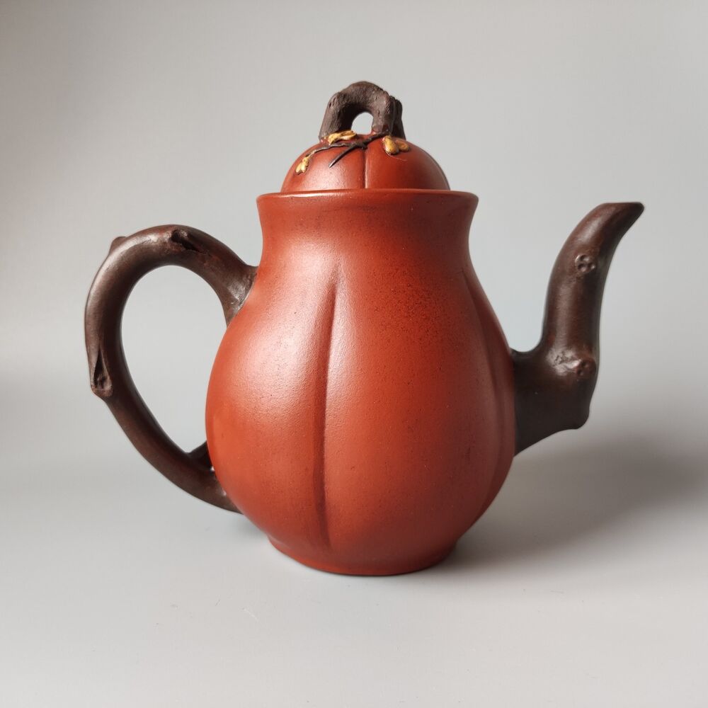 Vintage China Yixing Purple Clay Teapot Zisha Ceremony Fine Plum Blossom Teaware