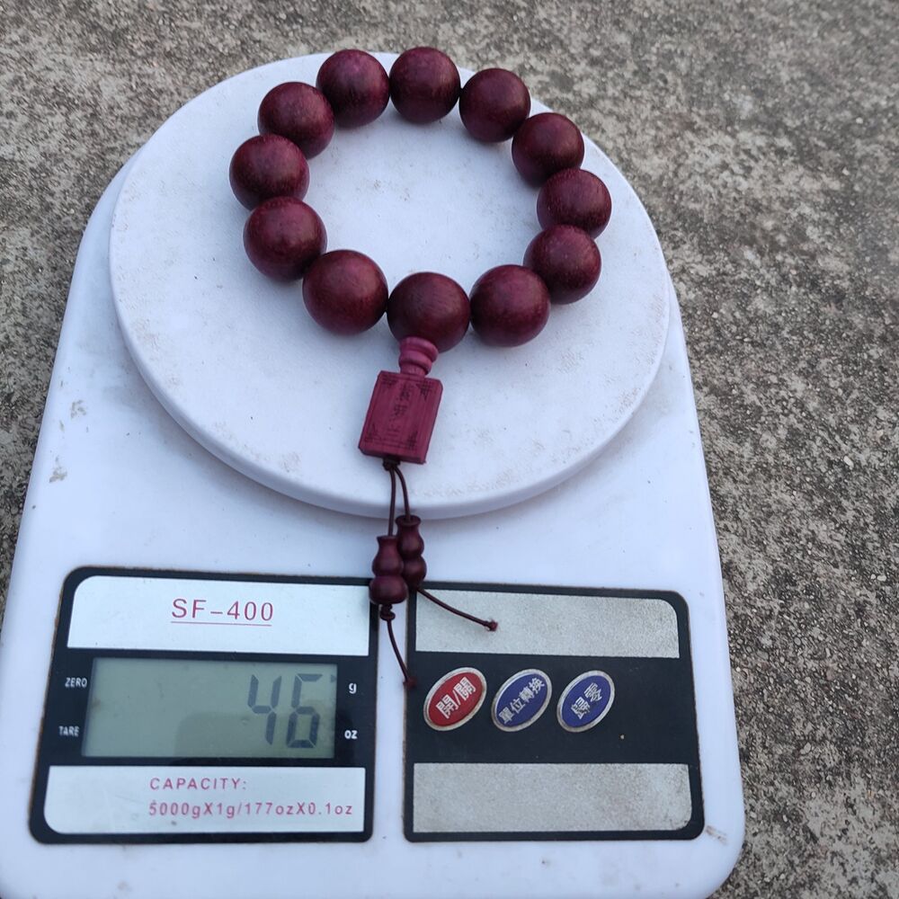 20mm Fashion Violet Purple Women Beaded Bracelet Wooden Clothing Accessories Men