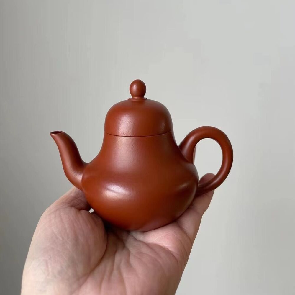 100cc Yixing Zisha Purple Clay ZhuNi Handmade Small Siting Teapot