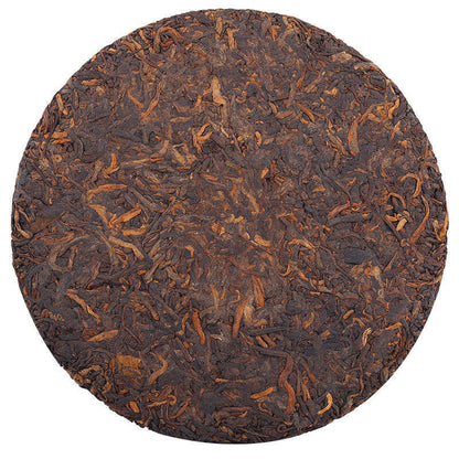 357g Bulang Mountain Ripe Puerh Tea Cake Yunnan Ancient Tree Pu-erh Cooked Tea