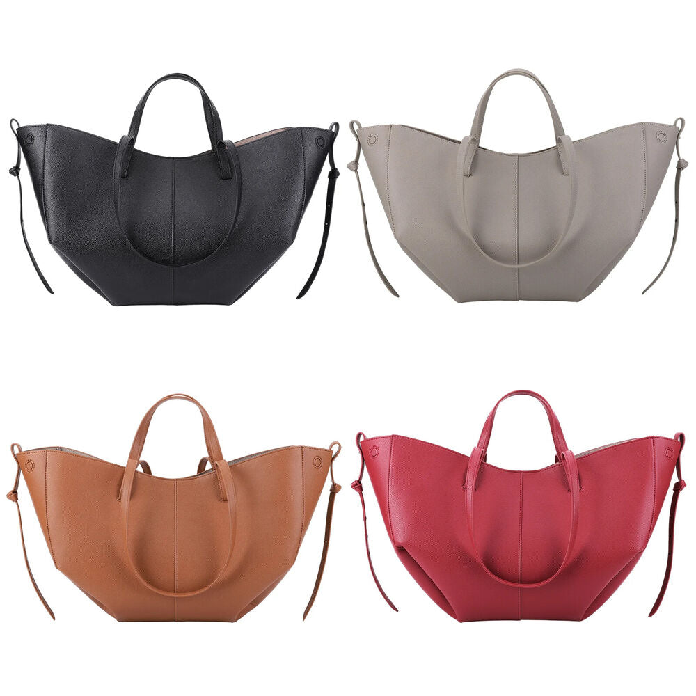 Ladies Bag Women PU Leather Chic Shoulder Bag Purse Commuting Tote Handbag