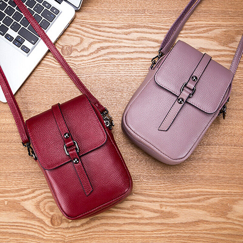 100% Genuine Leather Women's mini Messenger Shoulder Bag Vintage Crossbody Bag