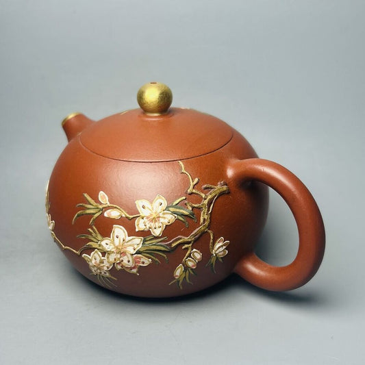 Vintage Chinese Yixing Purple Clay Teapot Zisha Ceremony Exquisite Teaware Rare