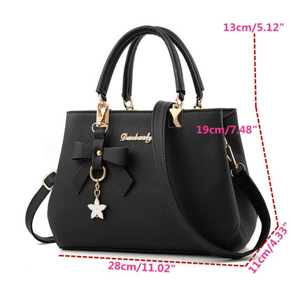 Womens Ladies PU Leather Handbag Shoulder Messenger Satchel Tote Crossbody Bags