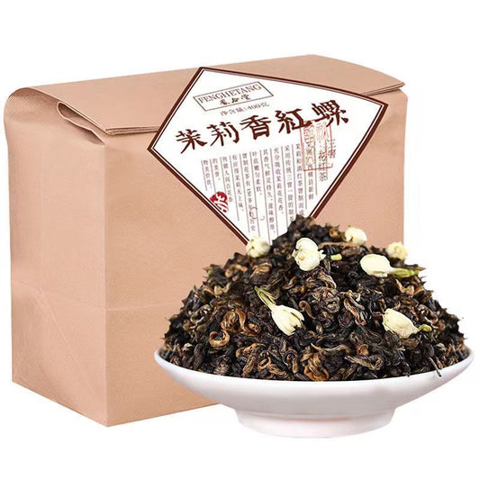 400g Fengqng Jasmine Dianhong Black Tea Kongfu Black Tea Loose Leaf Chinese Tea