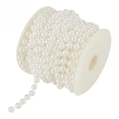 Wedding Beads Decoration 10m Roll ABS Grinding Pearl DIY Wire Garland String 8mm