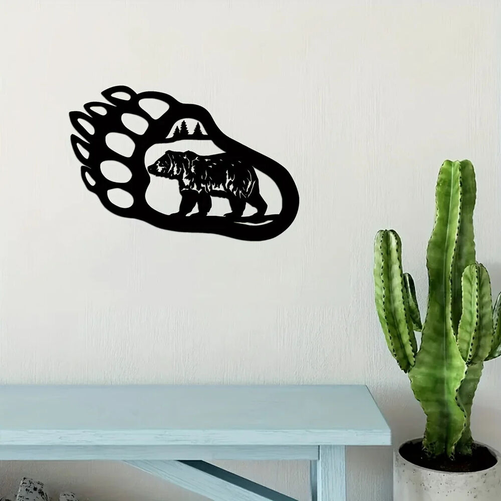 Bear Paw Wall Decoration Metal Wall Decor Modern Wall Decor Room Decor Sticker