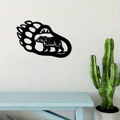 Bear Paw Wall Decoration Metal Wall Decor Modern Wall Decor Room Decor Sticker