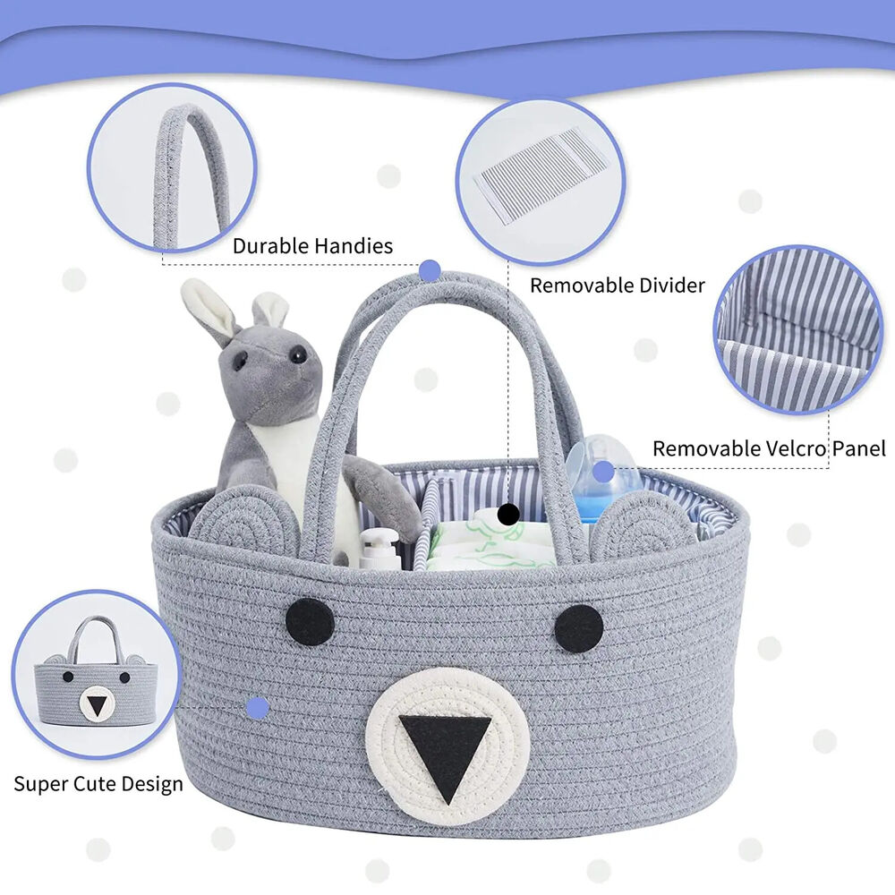 Diaper Bag Rope Baskets Kids Hand Baskets Box Toys Candy Desktop Mommy Bag