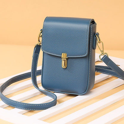 Genuine Leather Bag Mini Messenger Bag Handbag Purse Small Shoulder Purse Cotton