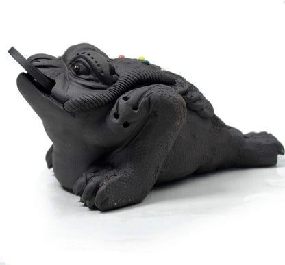 Toad Offers Handmade Zisha Clay KungFu Tea Tray Lovers Prosperity Good Luck