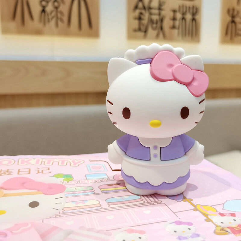 Genuine Sanrio Miniso Hellokitty Toy Figure Doll Cute Cat Decoration