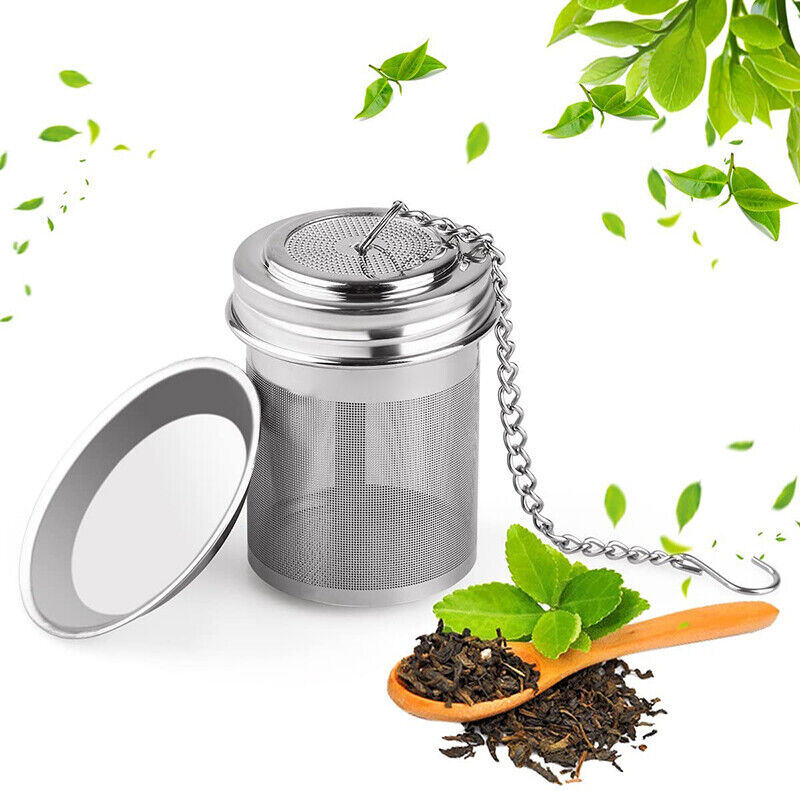 3 PCS Stainless Steel Tea Leaf Infuser Herbal Spice Filter Diffuser Tea Strainer