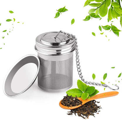 3 PCS Stainless Steel Tea Leaf Infuser Herbal Spice Filter Diffuser Tea Strainer