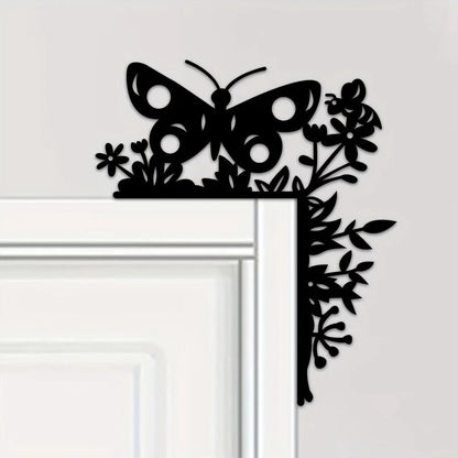 Metal Butterfly Decorative Wall Stickers Door Corner Decorations Door Frame