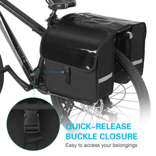 28L Water Resistant Bicycle Rear Seat Carrier Rack Trunk Bags Cycling Bike Bag