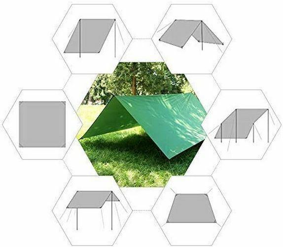 3*3M Hammock Waterproof Rain Fly Tent Portable Sun Shelter UV Protection 750 g