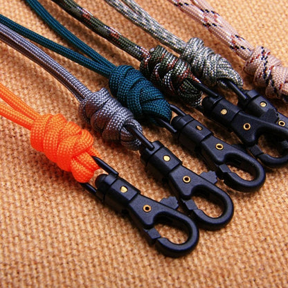 20/46cm High Strength Parachute Self-Defense Emergency Paracord Keychain Buckle
