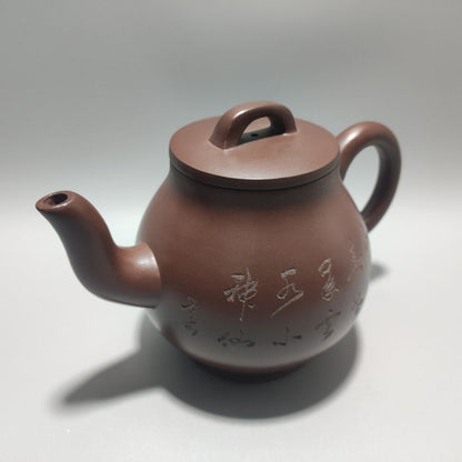 Vintage Chinese Yixing Purple Clay Teapot Zisha Ceremony Collection Rare Large
