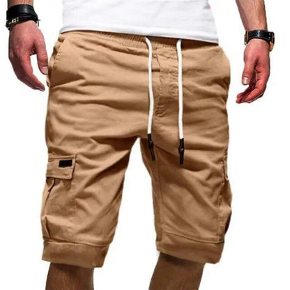Mens Cargo Shorts Pants Casual Chino Fashion Summer 6-Pockets Beach Trousers