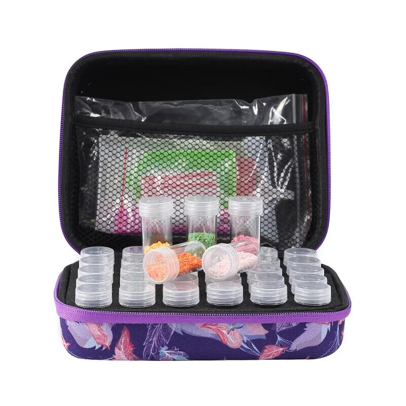 30 Bottles Diamond Painting Accessories Tools Storage Containers Bag Storage Box