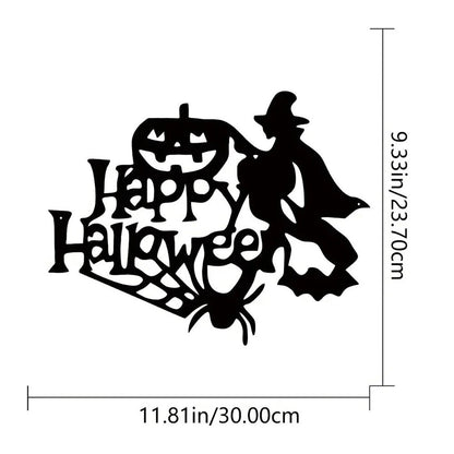 1pc Halloween Theme Decor, Witch Wall Art Decorations, Indoor Livingroom Classic