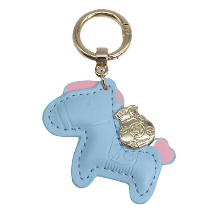 Leather Charms Bag Pendant KeyChain Cartoon Horses Keyring Cute Animal Ornament