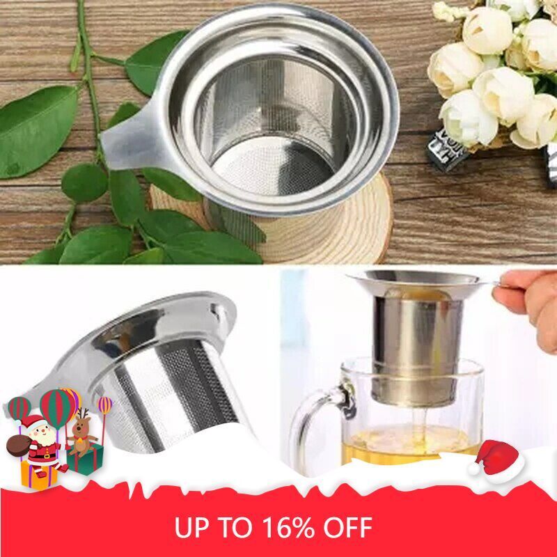 Tea Strainer Mesh Tea Infuser Loose Tea Leaf Spice Strainer Stainless Steel