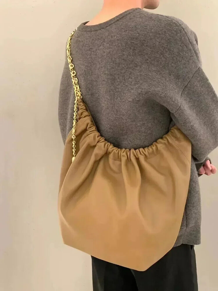 Shoulder Bag Blogger Same Cowhide Chain Underarm Bag Handbag
