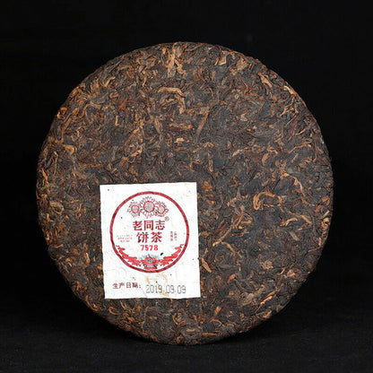 Ancient Pu-erh Tea Lao Tong Zhi Old Comerade Ripe Pu'er 357g/12.59oz