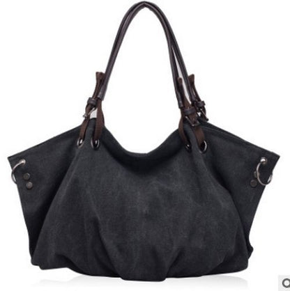Canvas Bag Large Handbag Shoulder Messenger Bags Versatile Polyester Purse 1 PC