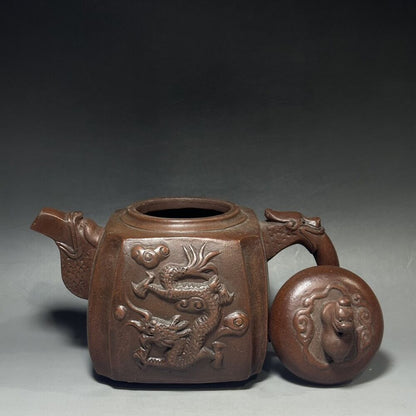 vintage chinese yixing purple clay teapot zisha ceremony teaware collection rare