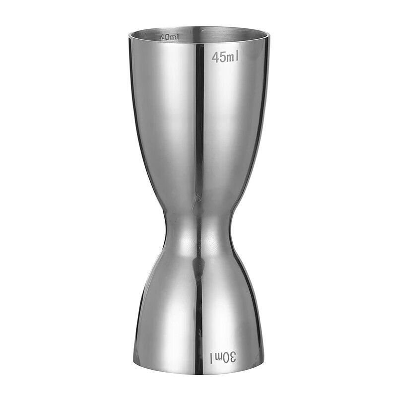 Cocktail Jigger 30ml 45ml Stainless Steel Two Sided Flip Measuring Cup Bar Tools