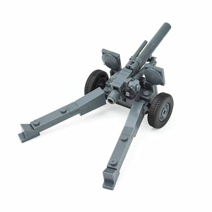 Military Weapon Gun WW2 Gun Cannon German Soviet Soldier Building Blocks Toy DIY