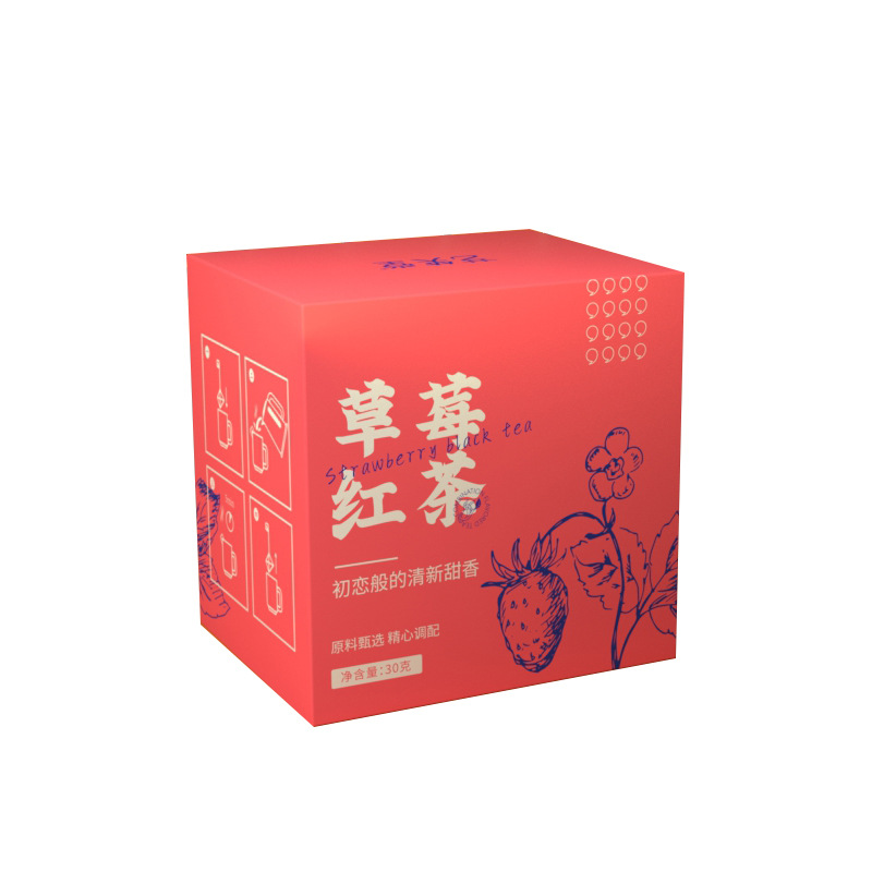 桂花乌龙茶 柠檬红茶草莓红茶 30g*2 Osmanthus Oolong Tea Triangle Bag Cold-Brewed Tea Health Te