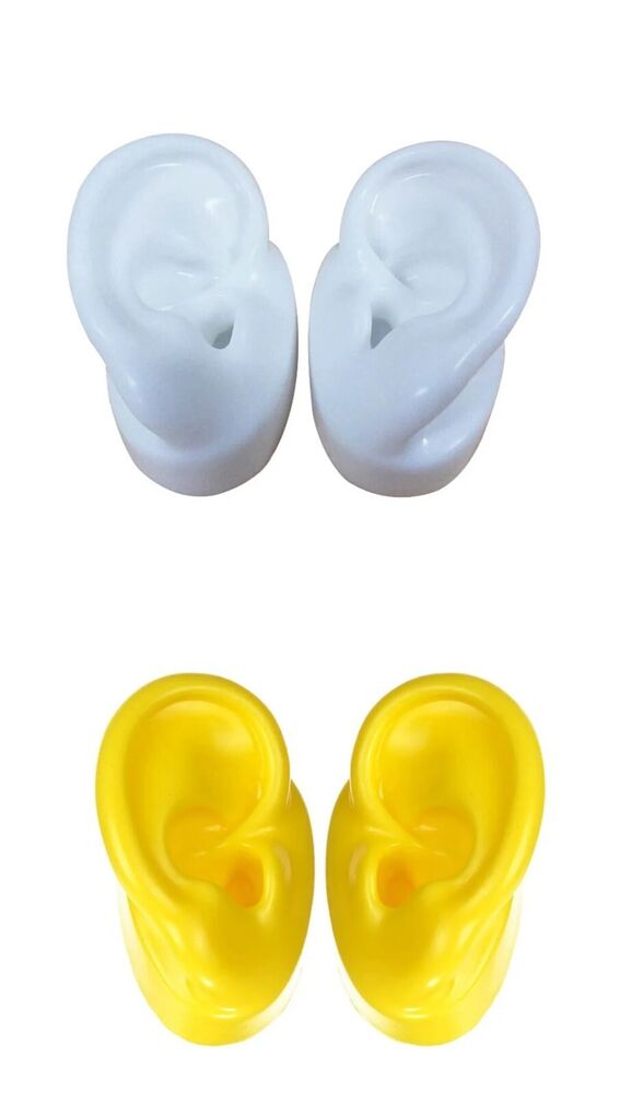 Ear Model 1 Pair Silicone Colorful Demo For Hearing Aids Display Educational Kit