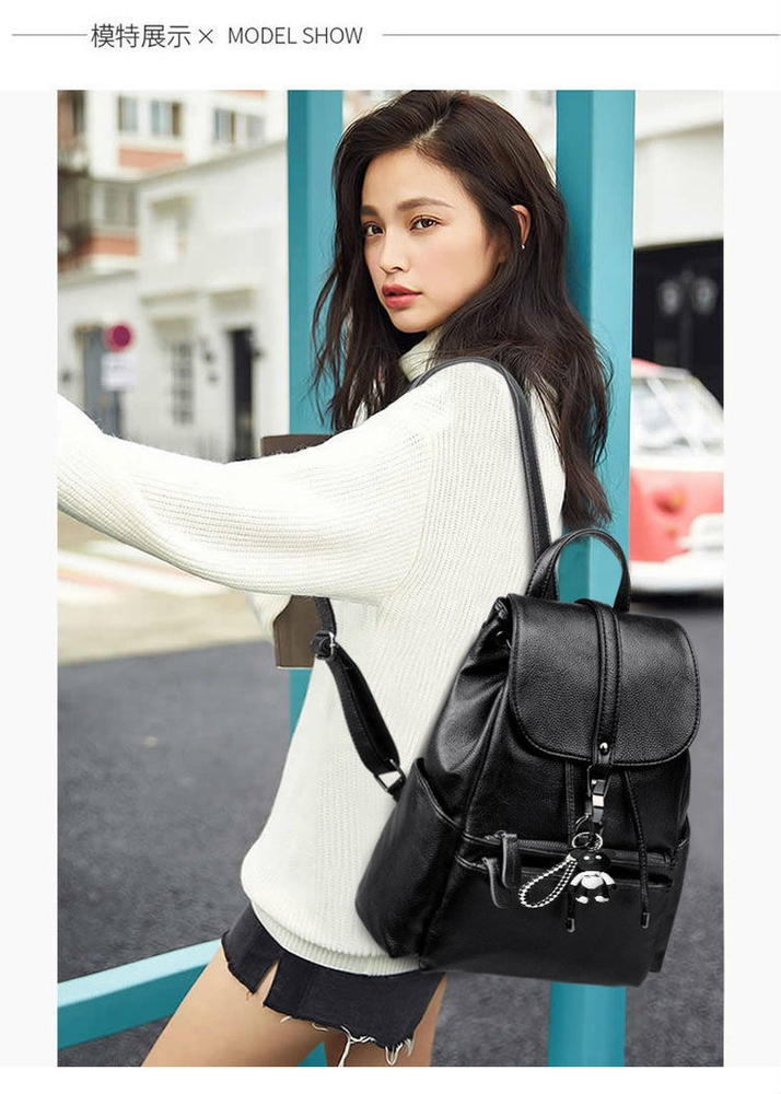 Women Backpack casual PU Leather Travel Shoulder Bag Handbags Rucksack Backbag