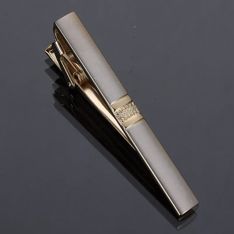 Men Business Necktie Clips 5.5cm Metal Ties Classic Simple Fashion Clasp Jewelry