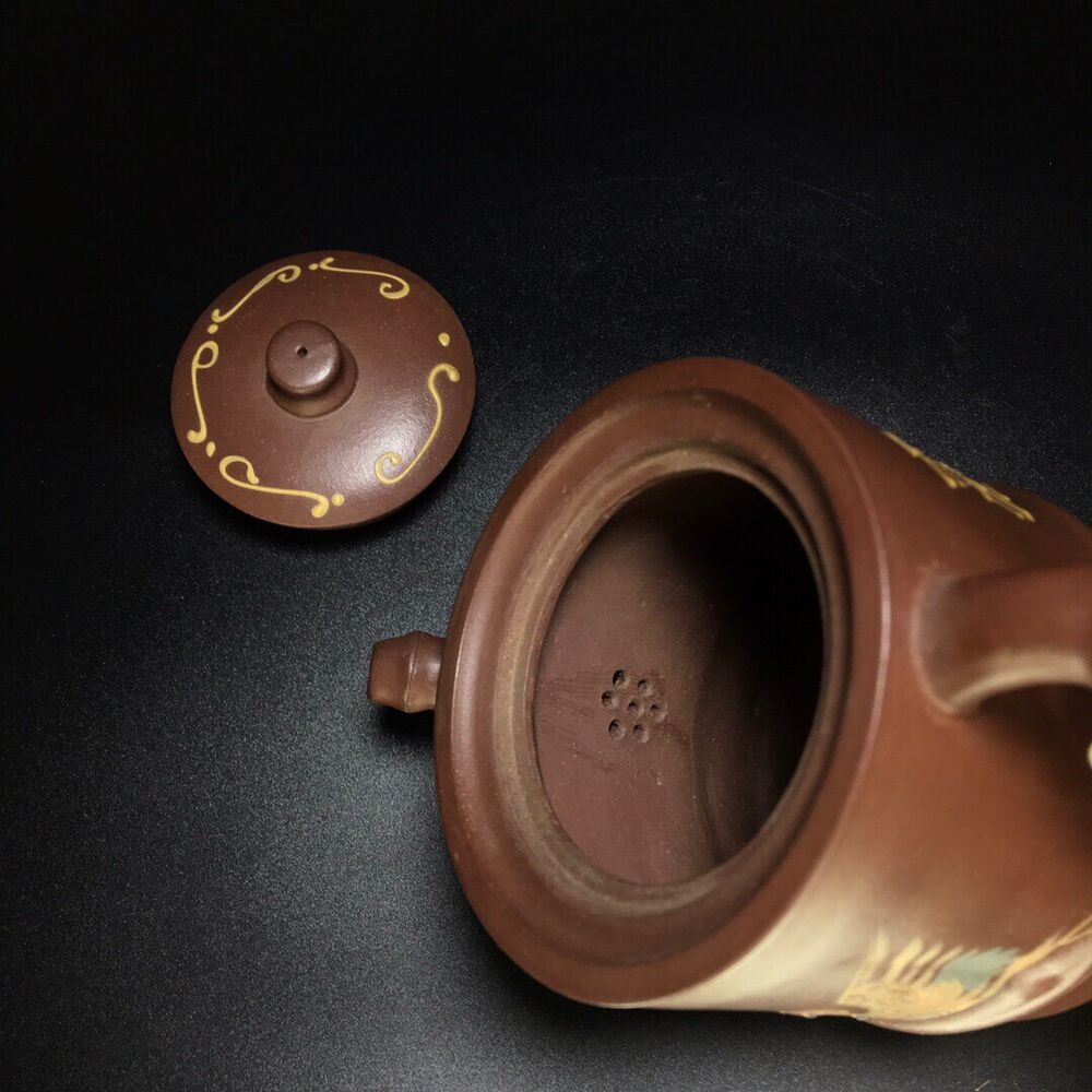 vintage chinese yixing purple clay teapot zisha ceremony teaware collection rare