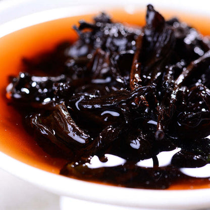 200g Yunnan Pu'er Ripe Tea Chunmu Pu-erh Cooked Tea Cake Chinese Aged Puerh Tea