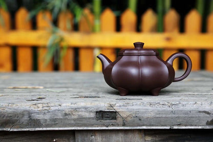 300cc Handmade Purple Sand Purple Clay Gongfu Tea Pot in Yixing, China Jin Kuihu Tea Pot-