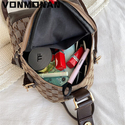 Women Small Backpack School Bag Teenager Girls PU Leather Rucksack Shoulder