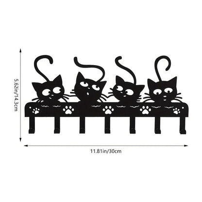Multi-Purpose Cat Hooks - Keys, Clothes, Towels,Decorative Hooks Towel Rack