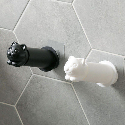 Toilet Paper Holder PP Cat Kitten Wall Hanging Tissue Roll Towel Hanger 16x5.5cm
