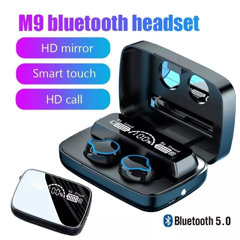 Bluetooth 5.0 Wireless Earbuds Headphone Headset Noise Cancelling TWS Waterproof